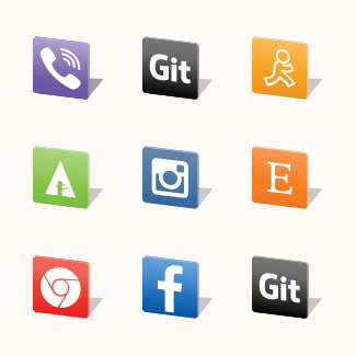 Free Social Media 3D Volume 2 icons pack