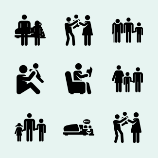 Fathers day icons pack