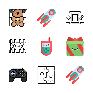 Christmas Toys icons pack
