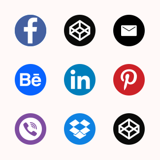 Social Circle icons pack