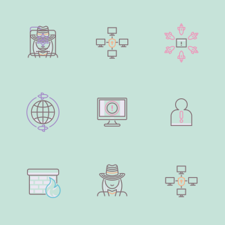 Cyber Security icons pack