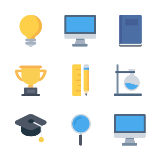 Education and School icons pack