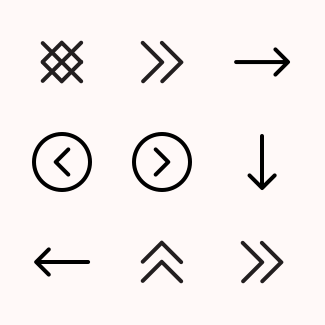 Arrow Outline icons pack