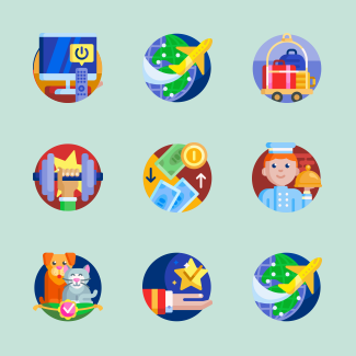 Hotel Service icons pack