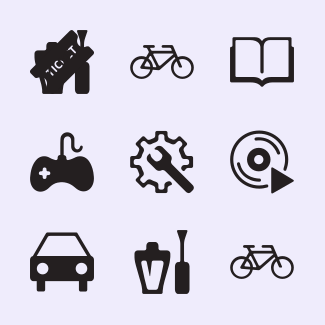 Locations - Solid icons pack
