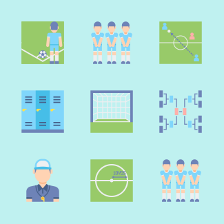 Football Soccer icons pack