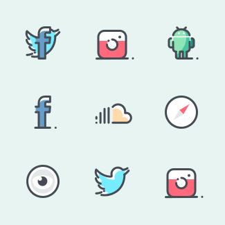 Social icons pack