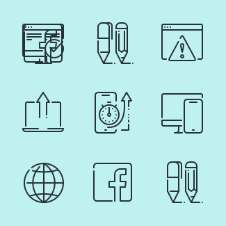 SEO and web development icons pack