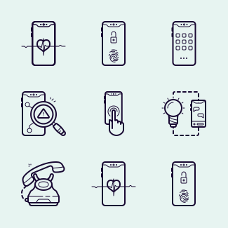 Mobile Smart Phone icons pack