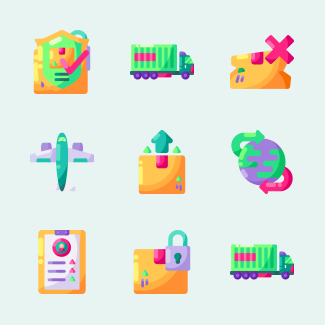 Delivery icons pack