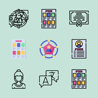 Job Resume icons pack