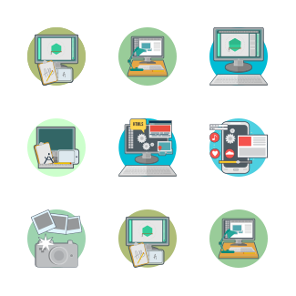 Creative Process icons pack