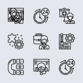 Customer Support icons pack