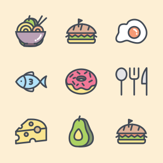 Food Set 3 icons pack