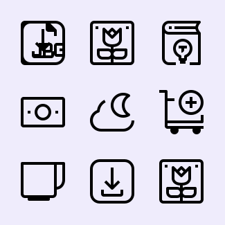 Essential pack icons pack