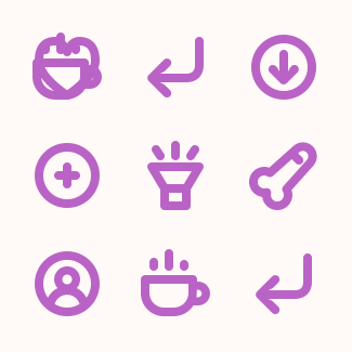 Bold Purple (Free Samples) icons pack