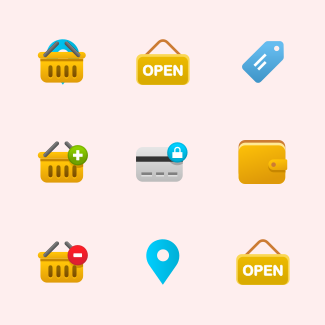 Ecommerce icons pack
