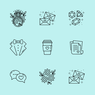 Free Love & Valentine's Set icons pack