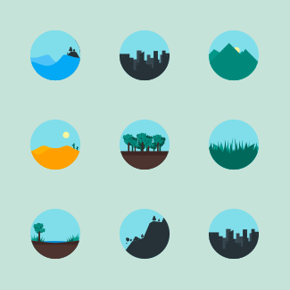 Nature icons pack