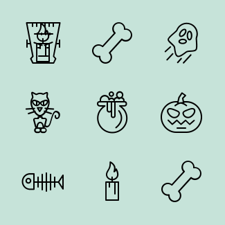 Halloween icons pack