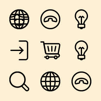 User interface line icons pack