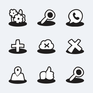 Social Messaging & Productivity Hand Drawn Doo icons pack