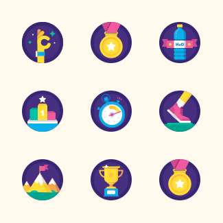Sport Achievment Badges icons pack