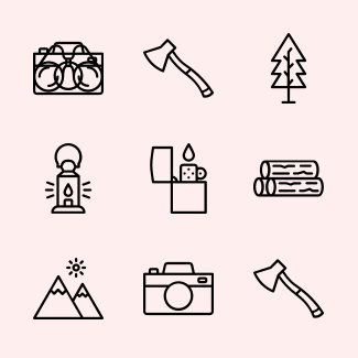 Adventure - Outline icons pack