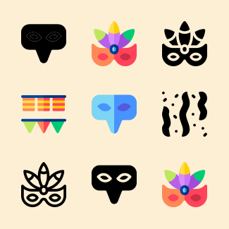 Carnival icons pack