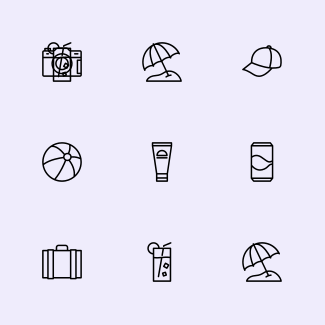 Summertime icons pack