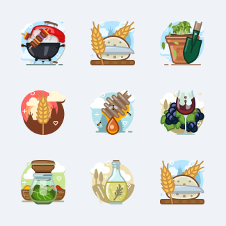 Free skycons mix (April) icons pack