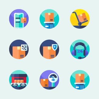 Delivery icons pack