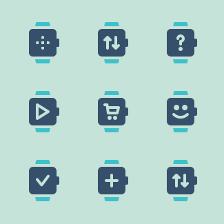 Smart Watch ( Glyph Filled ) icons pack