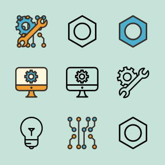 Engineering icons pack