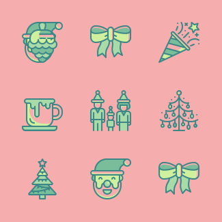 Christmas icons pack
