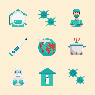 Covid 19 icons pack