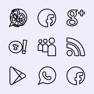 Strokeicon Volume 30 (Social - Free) icons pack