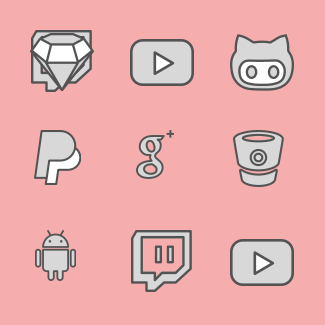 Brands Filled icons pack