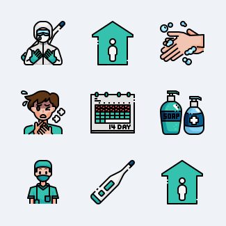 Covid 19 icons pack