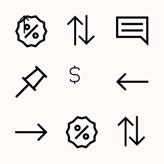 Airline Flight Booking Mobile App icons pack