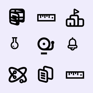 School ( Line ) icons pack