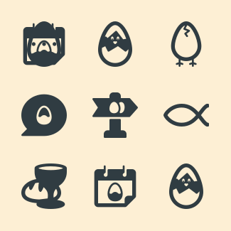 Easter icons pack