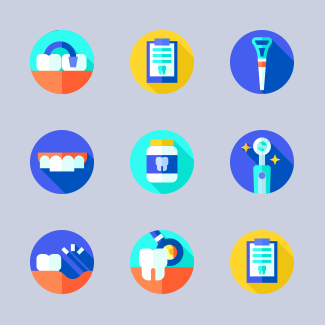 Dentist icons pack