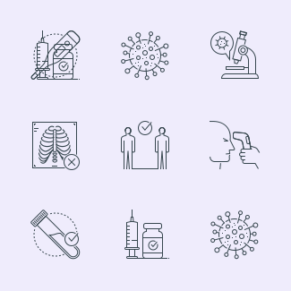 Virus, Coronavirus icons pack