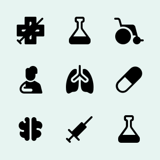 Healthcare icons pack