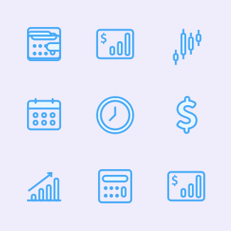 Investing and Finance icons pack