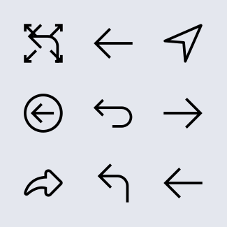 Set of Arrows icons pack