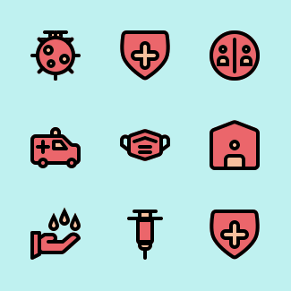 Covid-19 icons pack