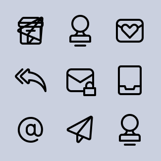 Email icons pack