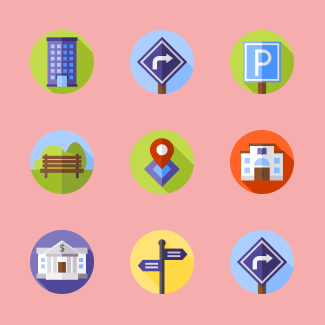 City icons pack